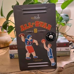 Williams Sonoma kids all-star cookie cutters. 8 sports